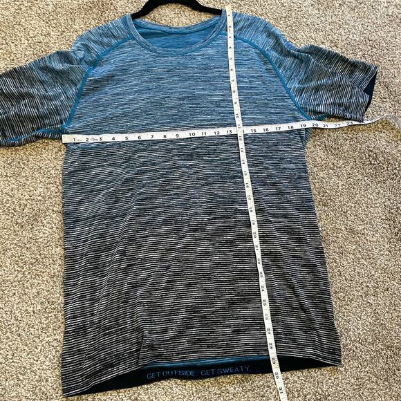 Lululemon Metal Vent Tech Shirt Ombre Baltic Blue Men’s Size Large - Picture 5 of 5